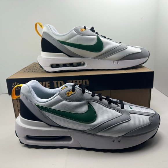 NIKE Air Max DAWN Men's Shoe White/Gorge Green-Black-University Gold DM0013 101 - Picture 1 of 12